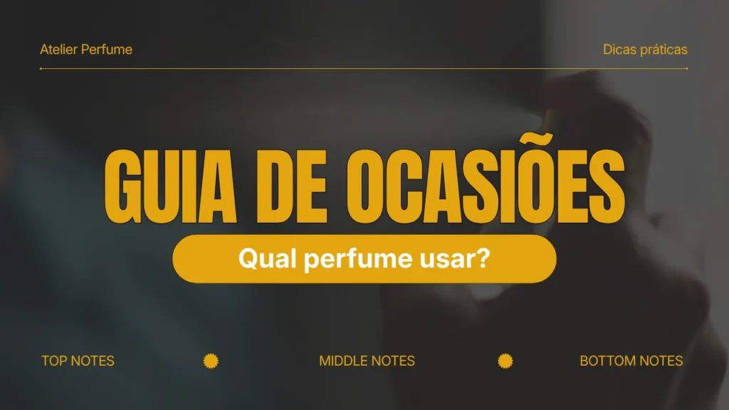 Guia de ocasiões: Qual perfume usar para cada momento do dia?
