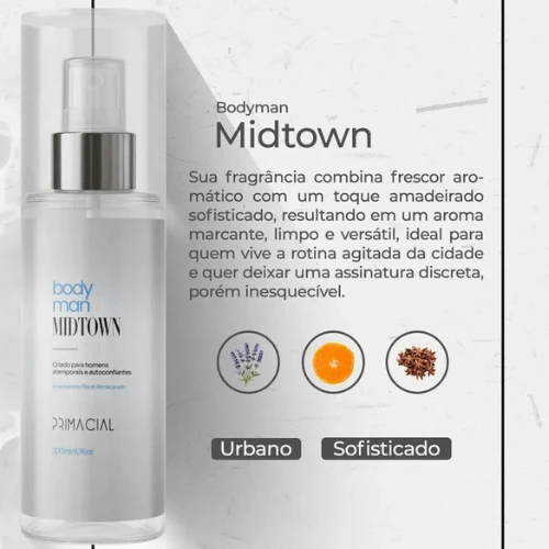 Kit body splash masculino Barbarius e Midtown 200ml