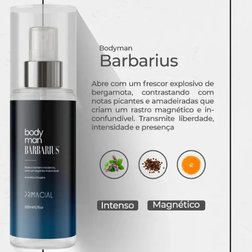 Kit body splash masculino Barbarius e Midtown 200ml