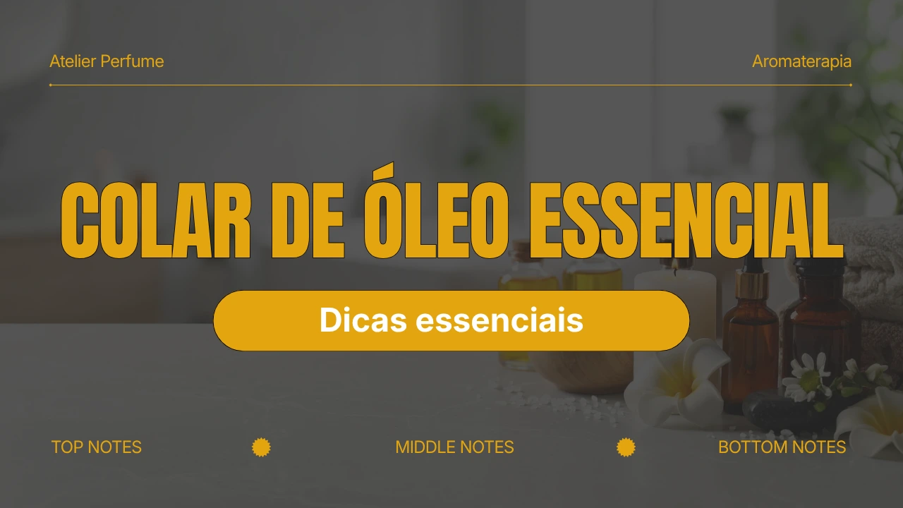 colar para óleo essencial